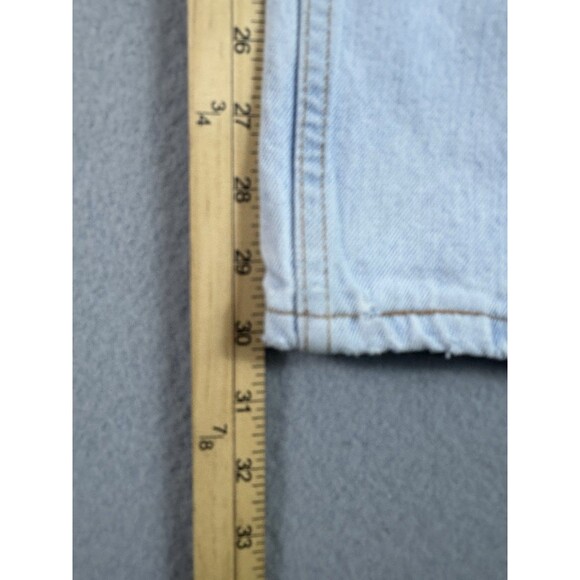Vtg Levis 577 Jeans Womens 12 M Blue Light Wash Low Rise Loose Fit Y2K 32x30 * - Picture 7 of 16